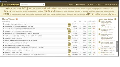 KickAss Torrent – kickass.one. 1337x – 1337x.to. Yify Torrent / YTS – yts.ms. ExtraTorrent – extratorrent.si. 1. TorLock. TorLock is one of the best piratebay like websites to download high-quality torrent files. It is a unique download site that offers music, games, software, the latest TV series, and movies for free.